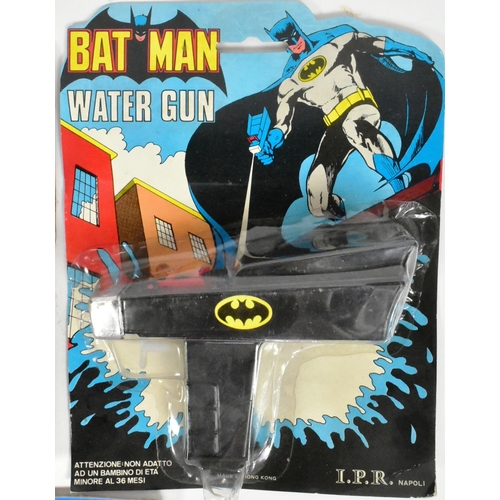 681 - DC Comics - x2 vintage IPR of Napoli Italian rack pack  DC ' Water Gun ' water pistols and a vintage... 