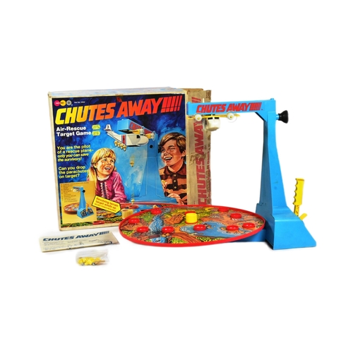 741 - Board Games - a vintage 1970s (1977) Marx Toys Chutes Away table top air rescue target game. The gam... 