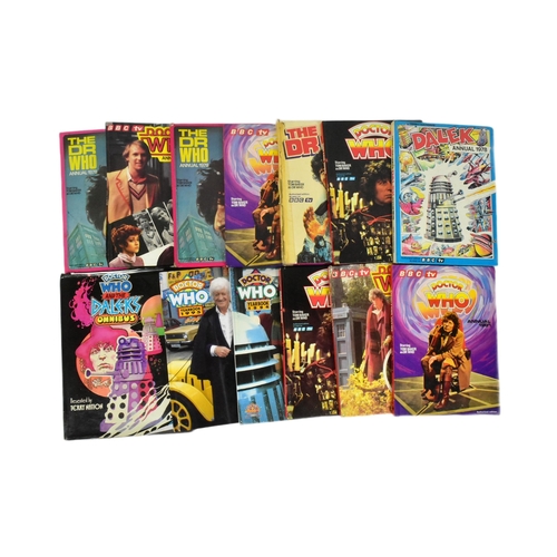 746 - Doctor Who - Annuals - a collection of original vintage Dr Who annuals. Includes; Doctor Who And The... 