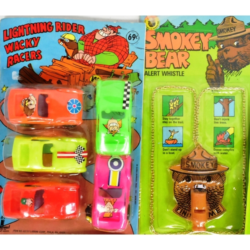 747 - Rack Pack Toys - a collection of vintage c1970s 'rack pack' ex-shop stock toys. Includes: Smokey Bea... 