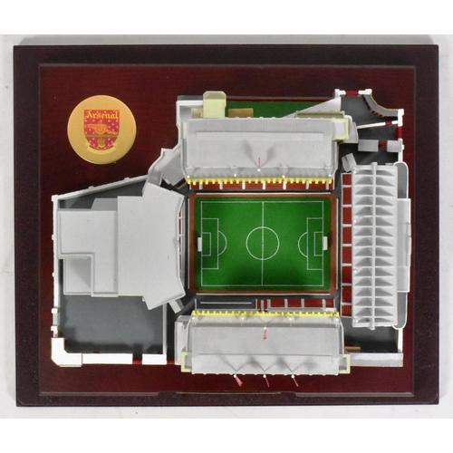 749 - An officially licenced Arsenal FC Football Club Highbury replica model stadium. The model mounted to... 