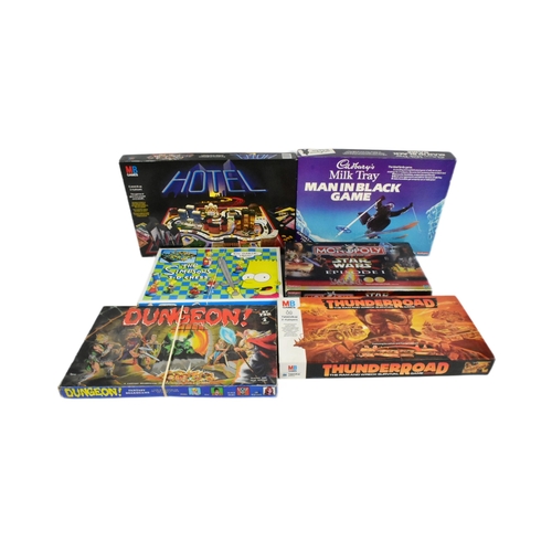 755 - Board Games - a collection of assorted tabletop board games comprising; Star Wars Monopoly, The Simp... 