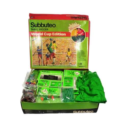 756 - Subbuteo - World Cup Edition - a collection of vintage Subbuteo table top football team sets and acc... 