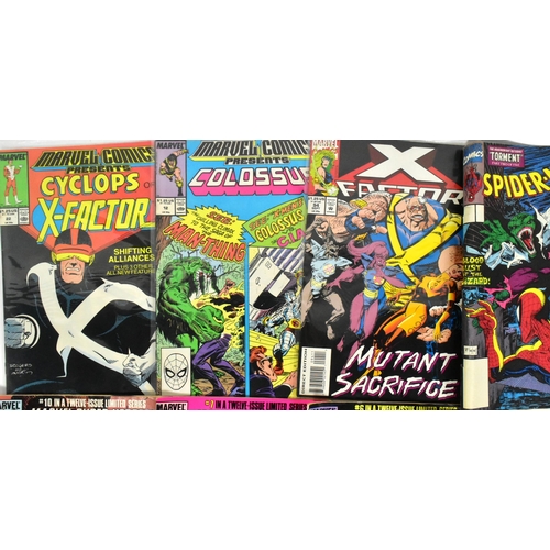 757 - Comic Books - a collection of vintage Marvel Comics to include; X-Tinction Agenda The New Mutants No... 