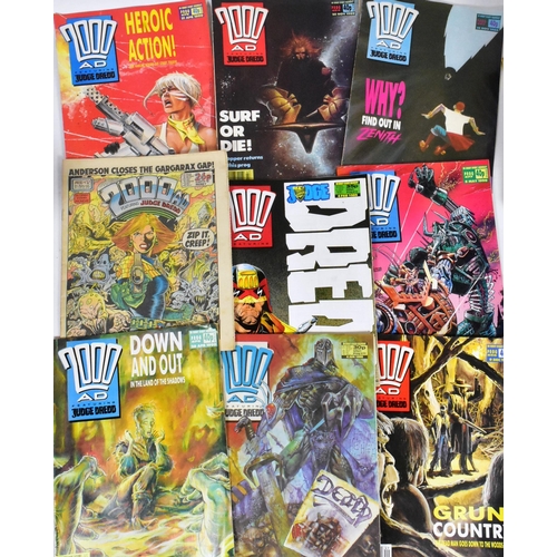 758 - Comics - 2000AD - a collection of vintage 2000AD Judge Dread comic books comprising a selection of m... 