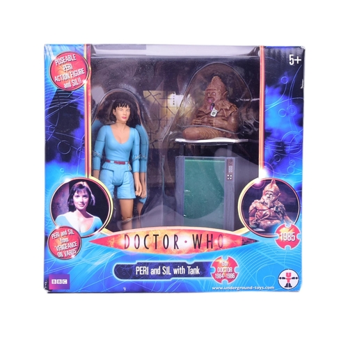 759 - Doctor Who - Underground Toys - a boxed action figure set ' Peri And Sil With Tank '. Factory sealed... 