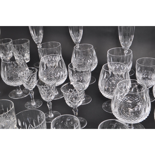 102 - Waterford Crystal - A large collection of Irish crystal glass drinking / display glasses. Comprising... 