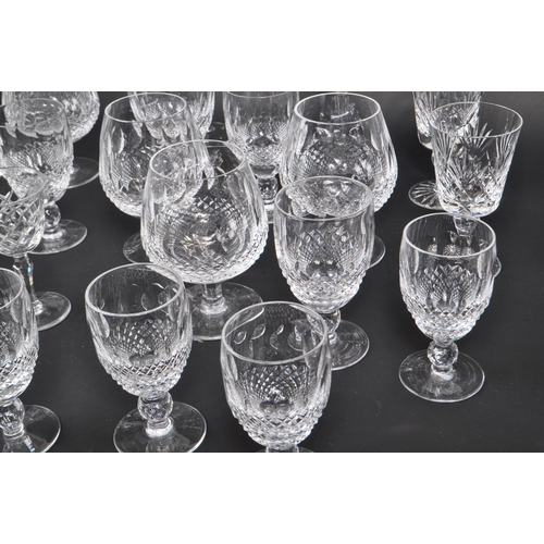 102 - Waterford Crystal - A large collection of Irish crystal glass drinking / display glasses. Comprising... 