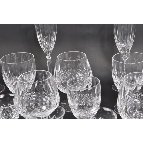 102 - Waterford Crystal - A large collection of Irish crystal glass drinking / display glasses. Comprising... 