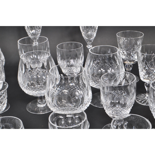 102 - Waterford Crystal - A large collection of Irish crystal glass drinking / display glasses. Comprising... 