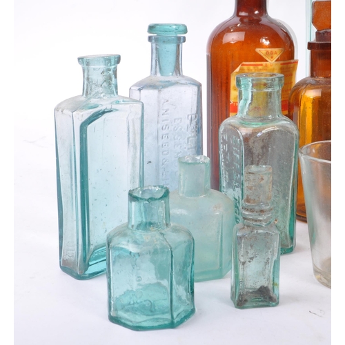 111 - A large collection of 19th and 20th century glass bottles. The collection consisting of a variety of... 