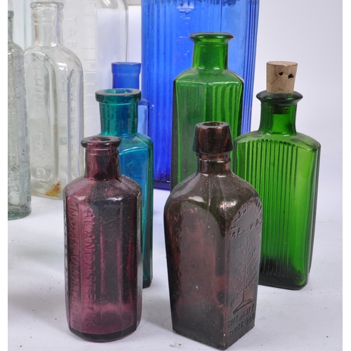 111 - A large collection of 19th and 20th century glass bottles. The collection consisting of a variety of... 