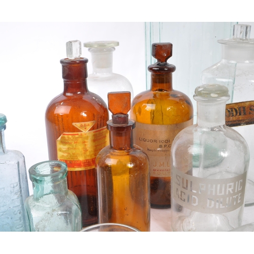 111 - A large collection of 19th and 20th century glass bottles. The collection consisting of a variety of... 