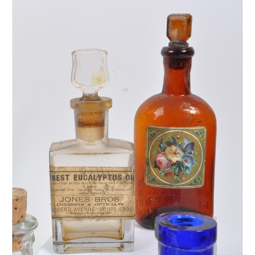 111 - A large collection of 19th and 20th century glass bottles. The collection consisting of a variety of... 