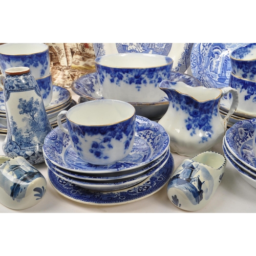 139 - Spode / Burslem / Haynes - A collection of late 19th Century and early 20th Century blue and white c... 