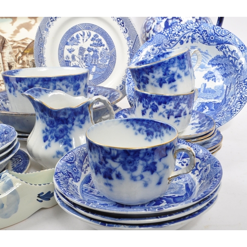 139 - Spode / Burslem / Haynes - A collection of late 19th Century and early 20th Century blue and white c... 