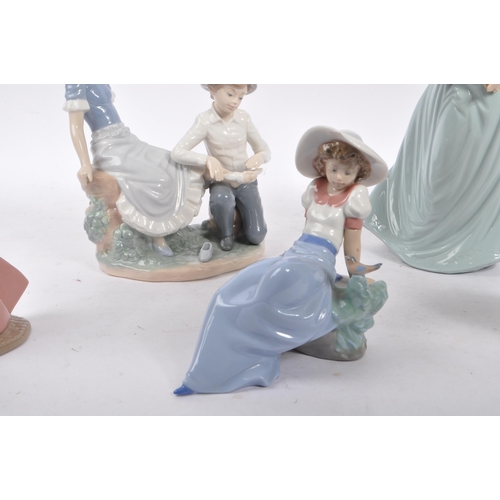 143 - Nao by Lladro - A collection of five 20th Century china porcelain Nao by Lladro figurines to include... 