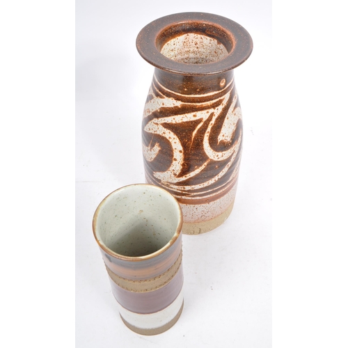 15 - David Leach / Denby - A collection of 20th Century studio pottery art ceramic stoneware items to inc... 