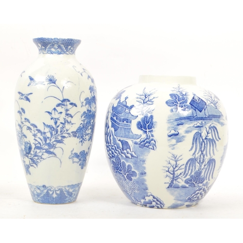 155 - Mason's - A collection of British and Chinese blue and white porcelain items to include two Mason's ... 