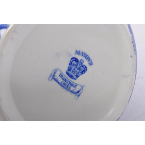 155 - Mason's - A collection of British and Chinese blue and white porcelain items to include two Mason's ... 