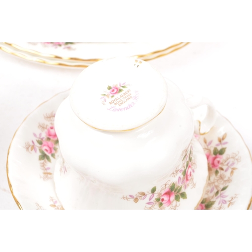 17 - Royal Albert - A 20th Century bone china porcelain tea service to include Old Country Roses pattern ... 