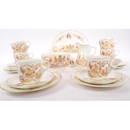 174 - A collection of early 20th Century bone china to commemorate the coronation of Edward VII King and E... 