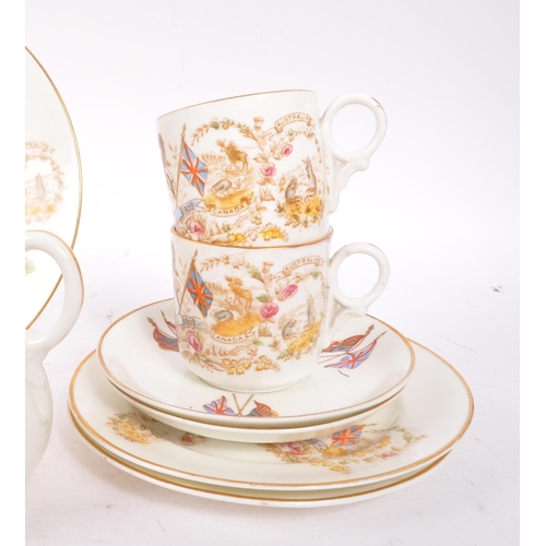 174 - A collection of early 20th Century bone china to commemorate the coronation of Edward VII King and E... 