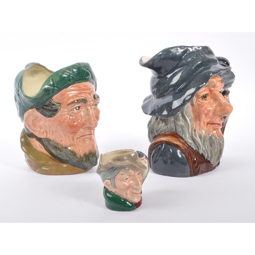 189 - Royal Doulton - A collection of three Royal Doulton character toby jugs. To include Rip Van Winkle, ... 