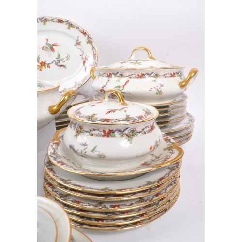 19 - L. Bernardaud & Co Limoges - An early 20th Century china porcelain chinoiserie pattern dinner servic... 