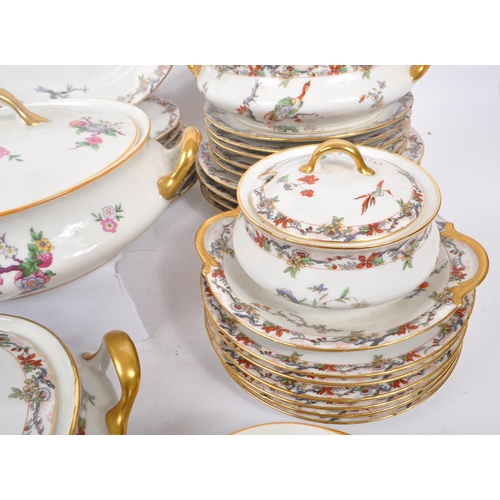 19 - L. Bernardaud & Co Limoges - An early 20th Century china porcelain chinoiserie pattern dinner servic... 