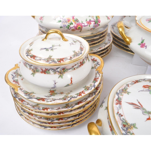 19 - L. Bernardaud & Co Limoges - An early 20th Century china porcelain chinoiserie pattern dinner servic... 