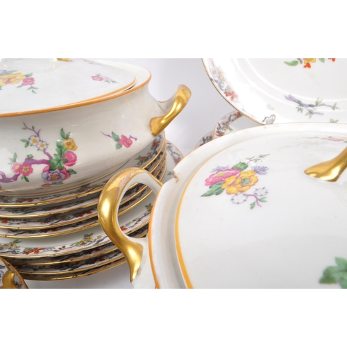 19 - L. Bernardaud & Co Limoges - An early 20th Century china porcelain chinoiserie pattern dinner servic... 