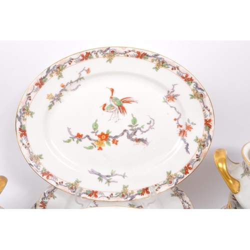 19 - L. Bernardaud & Co Limoges - An early 20th Century china porcelain chinoiserie pattern dinner servic... 