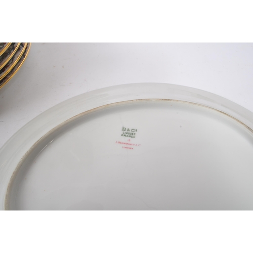 19 - L. Bernardaud & Co Limoges - An early 20th Century china porcelain chinoiserie pattern dinner servic... 