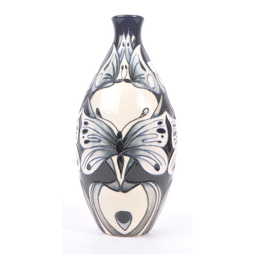 2 - Moorcroft - A china porcelain Moorcroft Pottery rounded vase with tapered top in Butterfly Tears pat... 