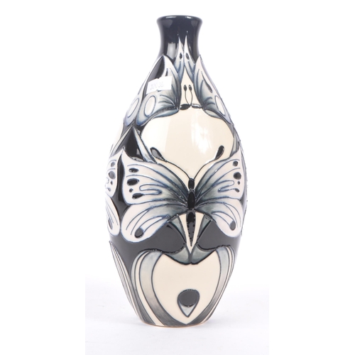 2 - Moorcroft - A china porcelain Moorcroft Pottery rounded vase with tapered top in Butterfly Tears pat... 