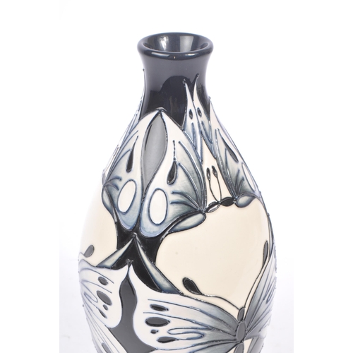 2 - Moorcroft - A china porcelain Moorcroft Pottery rounded vase with tapered top in Butterfly Tears pat... 