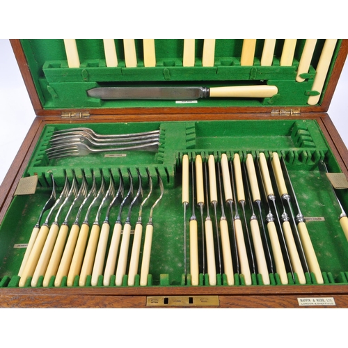 214 - Mappin & Webb - Made in Sheffield - A mid 20th century canteen of cutlery. Comprising of table forks... 