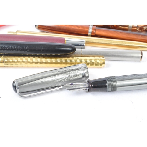 254 - A large collection of 20th century ballpoint and fountain pens. The collection to include examples f... 