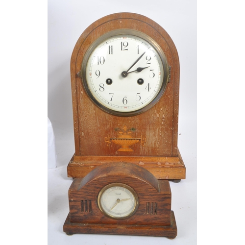 264 - A collection of four 20th Century vintage mantel clocks to include Smiths Enfield and Coral, with tw... 