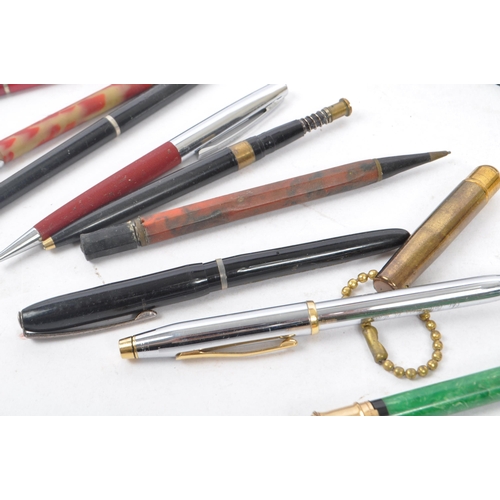 266 - A collection of 20th century pens and pencils. The collection to include examples by Parker, Paperma... 