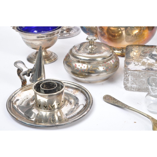 267 - A collection of silver plated tableware and other items. The collection to include two mid 20th cent... 