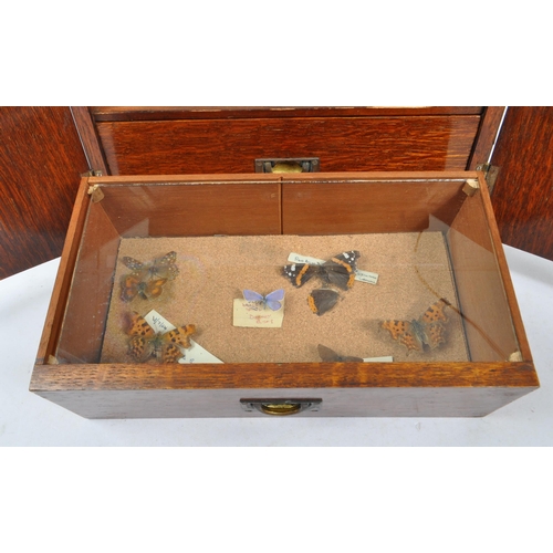 271 - Natural History Interest - A collection of approximately twenty nine taxidermy butterflies held with... 