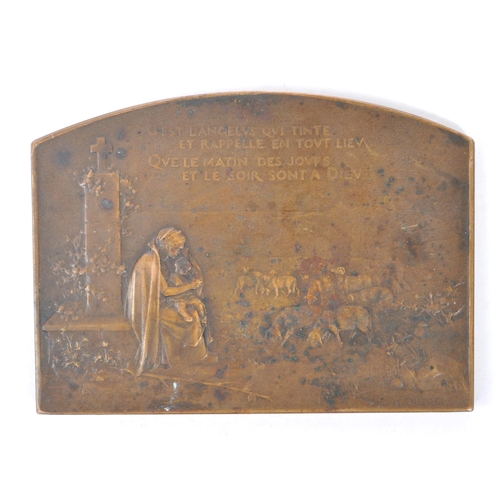 284 - Georges Dupre 
 1869 - 1909
 Prayer Plaque / Medallion
 Bronze
 7cm x 5cm

 Georges Dupre was a Fren... 