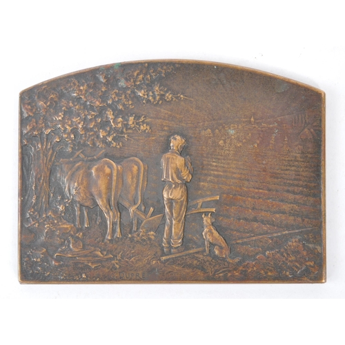 284 - Georges Dupre 
 1869 - 1909
 Prayer Plaque / Medallion
 Bronze
 7cm x 5cm

 Georges Dupre was a Fren... 