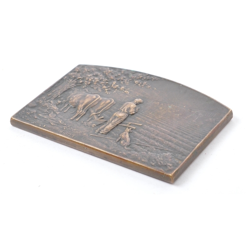 284 - Georges Dupre 
 1869 - 1909
 Prayer Plaque / Medallion
 Bronze
 7cm x 5cm

 Georges Dupre was a Fren... 