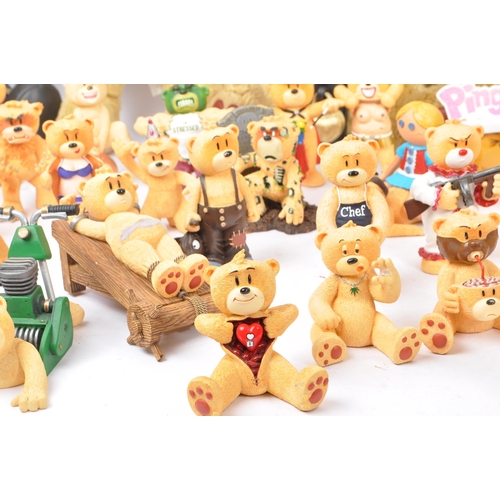 286 - A large collection of unboxed  Bad Taste Bears figures by illustrator Pete Underhill, to include; Bo... 