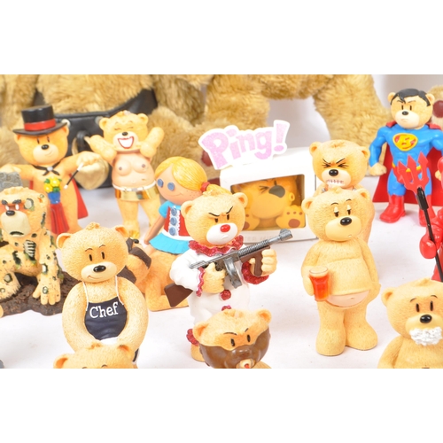 286 - A large collection of unboxed  Bad Taste Bears figures by illustrator Pete Underhill, to include; Bo... 