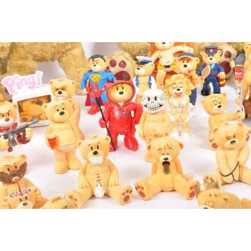 286 - A large collection of unboxed  Bad Taste Bears figures by illustrator Pete Underhill, to include; Bo... 