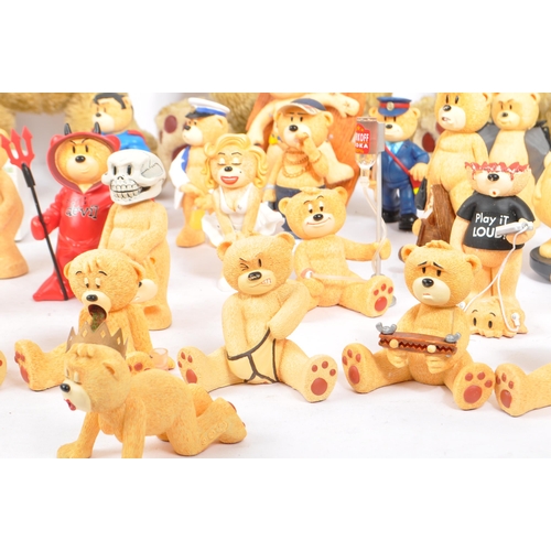 286 - A large collection of unboxed  Bad Taste Bears figures by illustrator Pete Underhill, to include; Bo... 